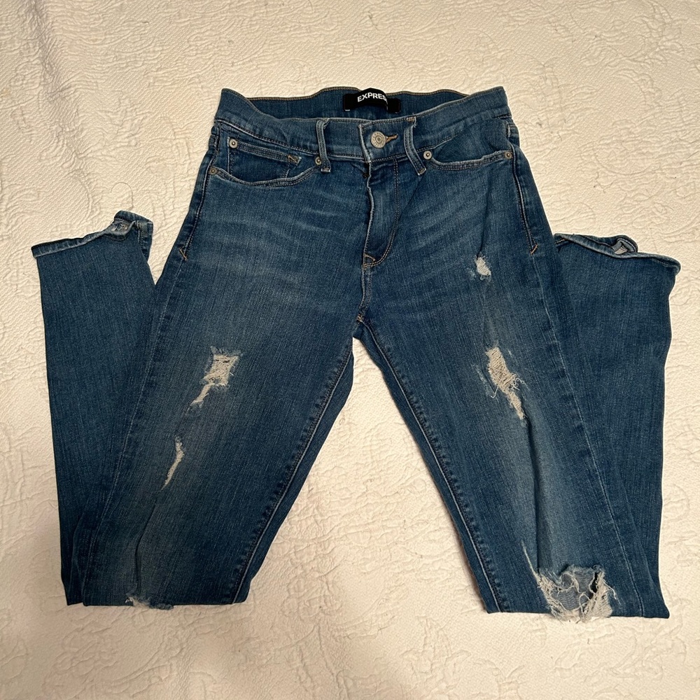 Express jeans Super Skinny Mid Rise